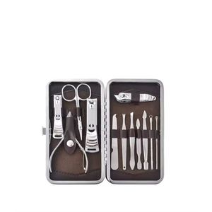 Scoby - Manicureset - Pedicure Setje - 12-delige Nagelset - Nagelknipper - Nagelschaartje - Nageltang - Voeten en Handen - In een Mooi Hoesje