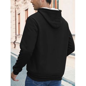 Heren Fleece Hoodie - Warm Sweatshirt voor Winter, Casual Sportieve Look