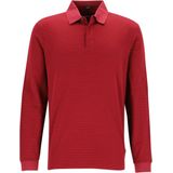 BOSS - Pado - Polo - Donkerrood - Lange Mouw - Jersey