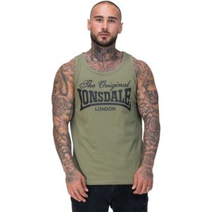 Lonsdale - MOSTON - Tanktop - Olive/Black - Set van 2