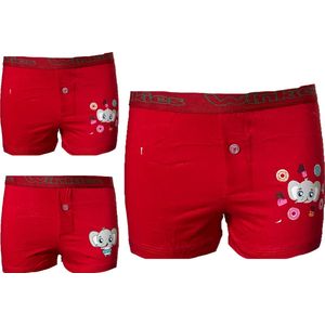 Embrator jongens Boxershort Loose Fit 3-stuks rood 104/110