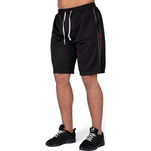 Gorilla Wear Functional Mesh Short (Zwart/Rood) - L/XL