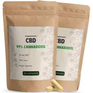 Cupplement CBD Olie 10 MG Combideal 2x 60 Capsules - Ontspannen