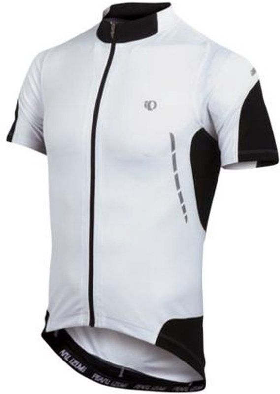 Pearl Izumi - Elite Jersey - Fietsshirt - Wit met Zwart - Korte Mouwen - Heren