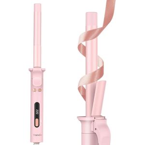 Automatische Roterende Krultang 19 mm met Arganolie en Keratine - 9 Warmtestanden voor Kleine Krullen