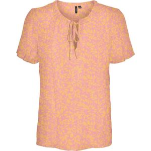 Vero Moda T-shirt Vmmenny String Ss Top Wvn Ga 10303693 Pink Cosmos/huki Dames Maat - XS