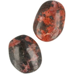 Massagestenen - Amfiboliet - 1 Zaksteen - Vindplaats Madagaskar