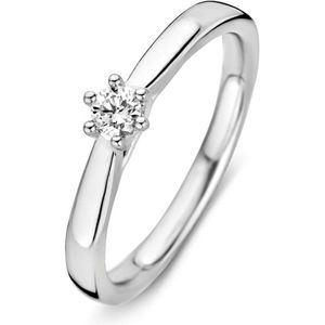Ring witgoud briljant 0.14 crt.