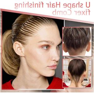 Haar Afwerking Fixer Kam - Mini Pony Houder - Styling Tool - Vrouwen en Meisjes Hairstyling Accessoires