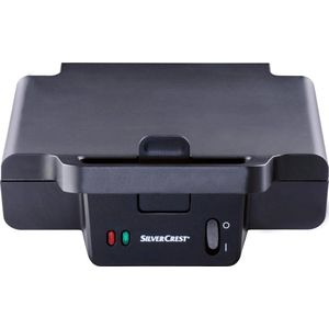 SILVERCREST® KITCHEN TOOLS XXL Tosti-ijzer 900 W - Tosti-apparaat - Materiaal: gegoten aluminium - Antiaanbaklaag: ILAG® Special SP300 - Met extra grote platen - Baklampje met rode en groene indicatorlamp - Met praktische snoeropwikkeling