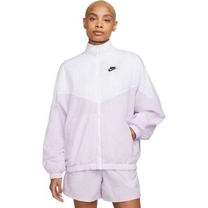 NIKE Sportswear Essential Windrunner Woven Jasje Dames / White / Doll / Black - M
