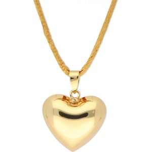 La Rosa Princesa Love Hart Bola Zwangerschapsketting BabyBel Ketting - Zwangerschapsbelletje GoudKleurig Zwanger cadeau