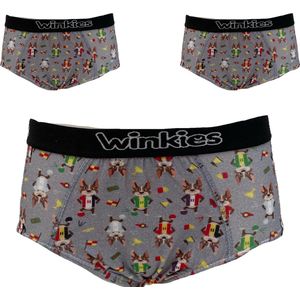 Embrator jongens Onderbroeken 3-stuks overall print maat 164