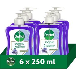 Dettol Handzeep - Antibacteriël - Verzachtend - Lavendel - 250ml x6