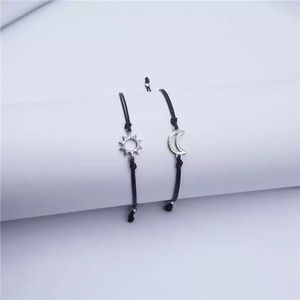Wellness-House | Armbanden Set Zon En Maan | Veter Armbanden | Zon En Maan | In Maat Verstelbaar | Vriendschapsarmbanden | Yin Yang | Unisex Armbanden | Harmonie | Cadeautje | Zen | Zen Sieraad