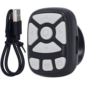 Page Turner afstandsbediening met scrollring voor TIKTok - Draadloze Camera-afstandsbediening voor Telefoons en Tablets (ZWARTE uitvoering)