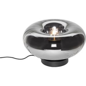 QAZQA ayesha - Art Deco Tafellamp - 1 lichts - H 16 cm - Zwart - Woonkamer | Slaapkamer | Keuken