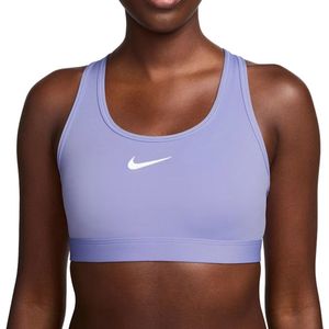 Nike - Swoosh Sportbeha - Paars - Stretchmateriaal