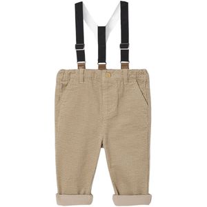 Babybroek - Beige - Fluweel / Velours - Met Afneembare Bretels