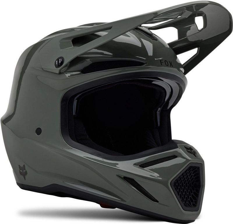 FOX - V3 RS Carbon Solid - Crosshelm - Grijs - MIPS
