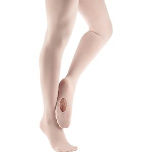 All-Over-Absorberende Premium Balletpanty met Converteerbare Functie en Hielgat voor Kinderen, Meisjes en Dames - Roze - Maat S (110-125 cm)