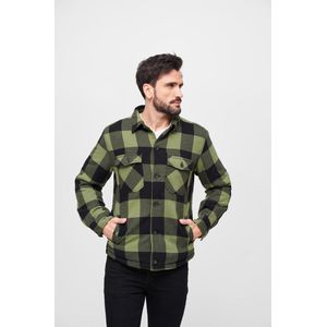 Populair - Nieuw - Heren - Mannen - Streetwear - Urban - Modern - Lumberjacket zwart-olive