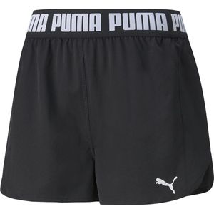 PUMA Train STRONG Woven 3"""" Short Dames Sportbroek - Zwart - Maat L