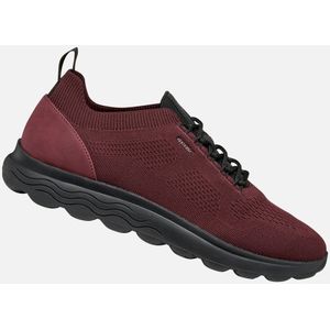 GEOX - Spherica - Sneakers - Bordeaux/Zwart