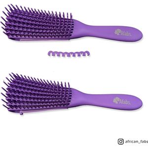 Anti-klit Haarborstel | Detangler brush | Detangling brush | Kam voor Krullen | Kroes haar borstel | Paars