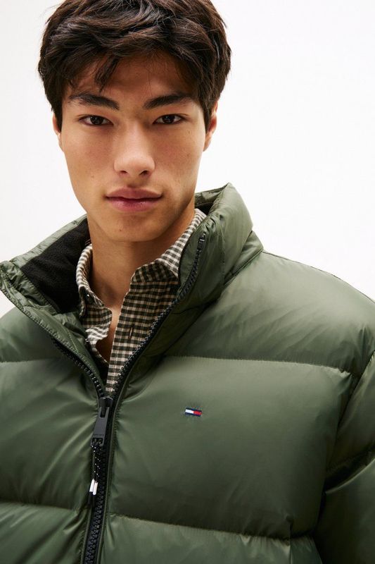 Tommy Jeans - Donsjas - Regular Fit - Effen - Afneembare Capuchon