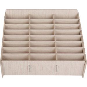 Opbergdoos voor mobiele telefoons - houten opslagbeheer voor conferentiezaal en klas .