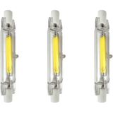 Avide - R7s LED Staaflamp - Wit licht - 78mm - 5W - 4000K - 500lm - 3 stuks