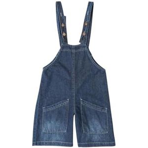 Jeansshort voor Kinderen - 100% Katoen - Maat 122 - Donkerblauw - Voor Jongens en Meisjes