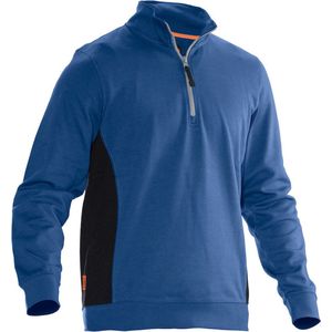 Jobman 5401 Halfzip Sweatshirt 65540120 - hemelsblauw/zwart - 3XL