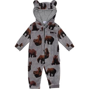 Claesen's baby onesie velvet jongen Brown Bear maat 64-74
