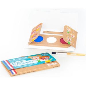 Namaki Schminkset – Thema schmink – Make up Kinderen – Face Paint pallete – Clown & Harlekijn – 3 kleuren – 3 x 2.5 gram