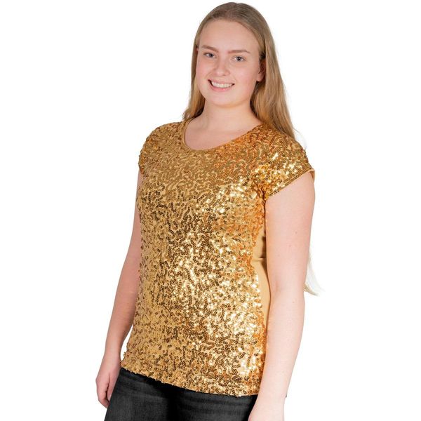 span draadloze Onderscheiden Promiss-shirt-pailletten-goud - Het grootste online winkelcentrum -  beslist.nl