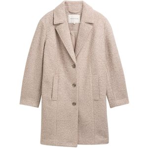 Tom Tailor Plus Maat - Bouclé jas met reverskraag