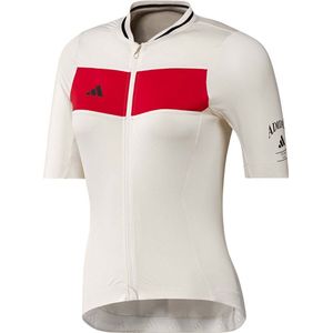 Adidas Tempo Heritage Korte Mouw Wielertrui Wit M Vrouw