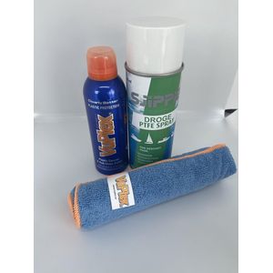 1x Voortent onderhoudsset-Tent-Tent onderhoud-Vuplex 235ml-Sjippie ritsenspray 400ml-Isabella tent onderhoud-Premium Clear Plastic Cleaner & Protector