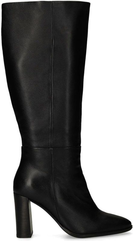 Sacha - Hoge Leren Laarzen - Zwart - Dames