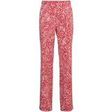 &Co Woman - Patrice FOSSIL FLOWER - Broek - Stone Red Multi - Travelkwaliteit