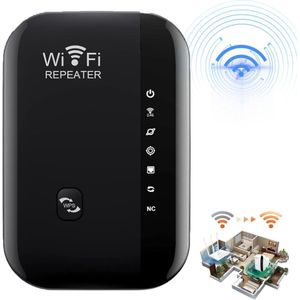 IBETTERTEC - 300Mbit/s 2.4GHz WiFi Extender Booster Repeater/AP Modus met WPS WLAN Repeater - Compatibel met Alle WLAN Apparaten