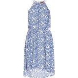 myMo - Jerseyjurk - Geweven Hartjesprint - Mouwloos - Ronde Halslijn