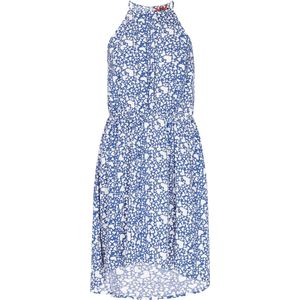 myMo - Jerseyjurk - Geweven Hartjesprint - Mouwloos - Ronde Halslijn