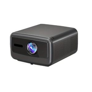 Projector – Beamer – Mini Beamer – Home Cinema – Smart Projector – Full HD 1920x1080 – Android 12 & 3000 ANSI Lumen – Draadloos WiFi & Bluetooth – Compact Donkergrijs Design