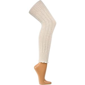 Beenwarmers - wol/alpakablend -wolwit - overknee