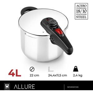 Koken - Kookpan - Zwart - RVS - 4 Veiligheidssystemen
