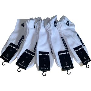 LOTTO - Sneakersokken - Wit - 15 Paar - Unisex
