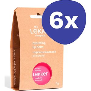 The Lekker Company Lippenbalsem Frambozen Limonade (6x 8g)
